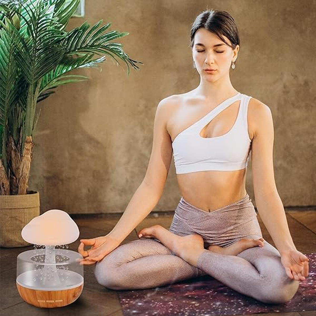 AM5583 Cloud Rain Diffuser, Snuggle Cloud, Light Humidifier