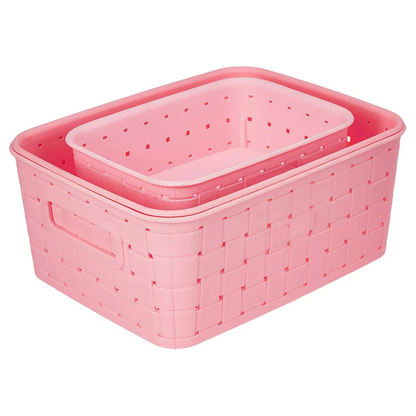 0062 Smart Baskets for Storage(Set of 3) Sky Blue