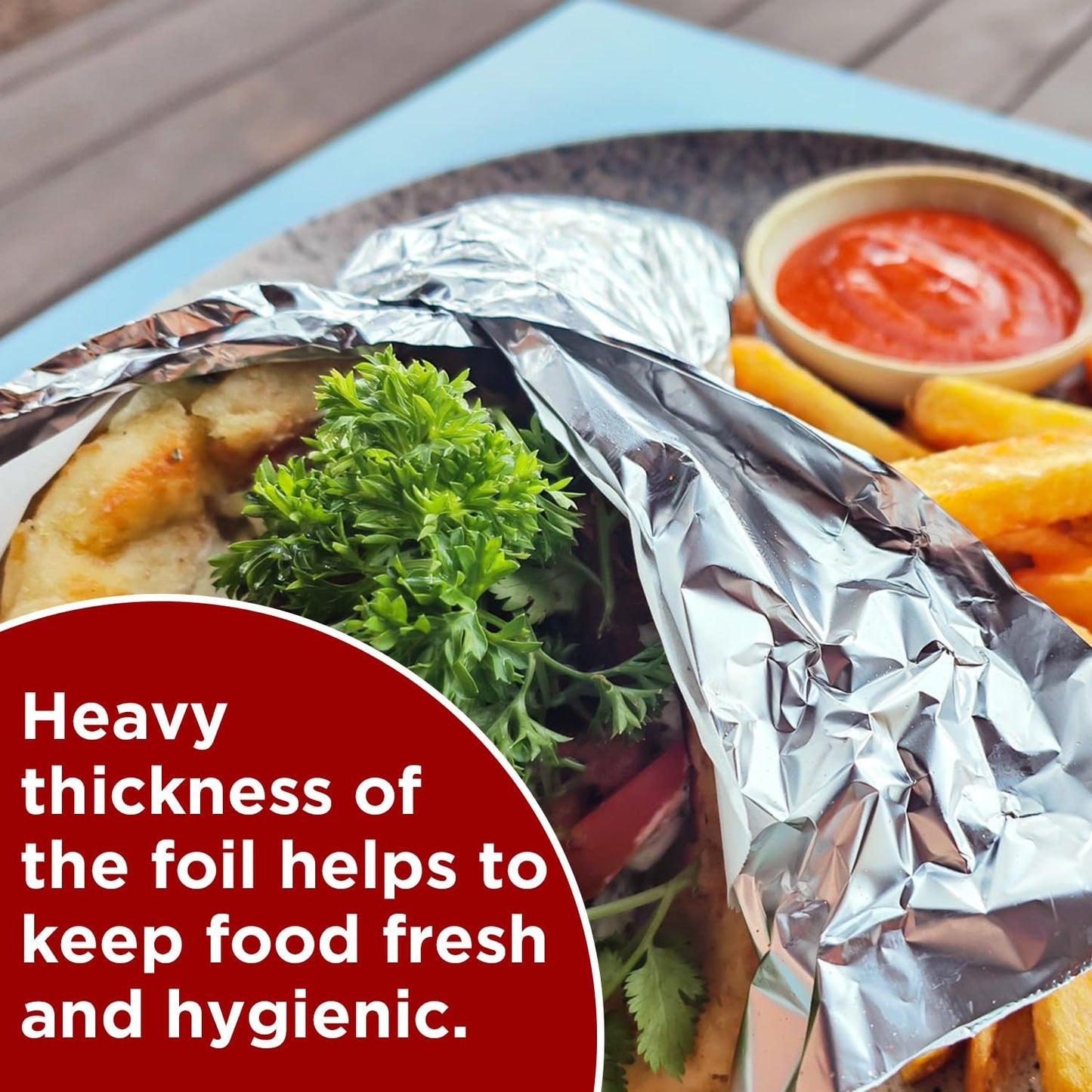 3197 Aluminium Foil 9 Metre for Food Packing , Wrapping, Storing and Serving