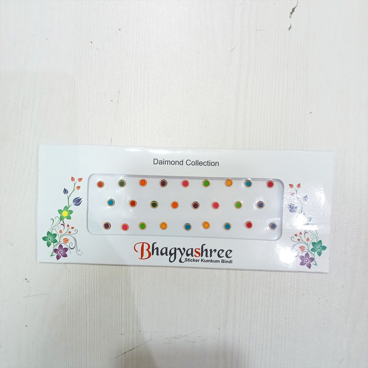 AM5635 Multi Design Stone Bindi Fancy Designer Bindi - Set of 1