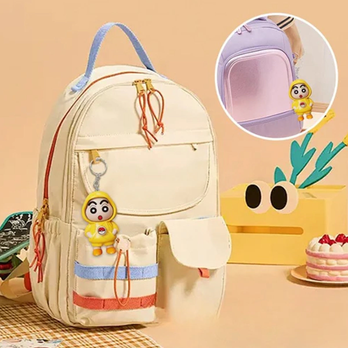 AM5588 Face Changing Doll Toy with Keyring (1 Pc / Mix Color)