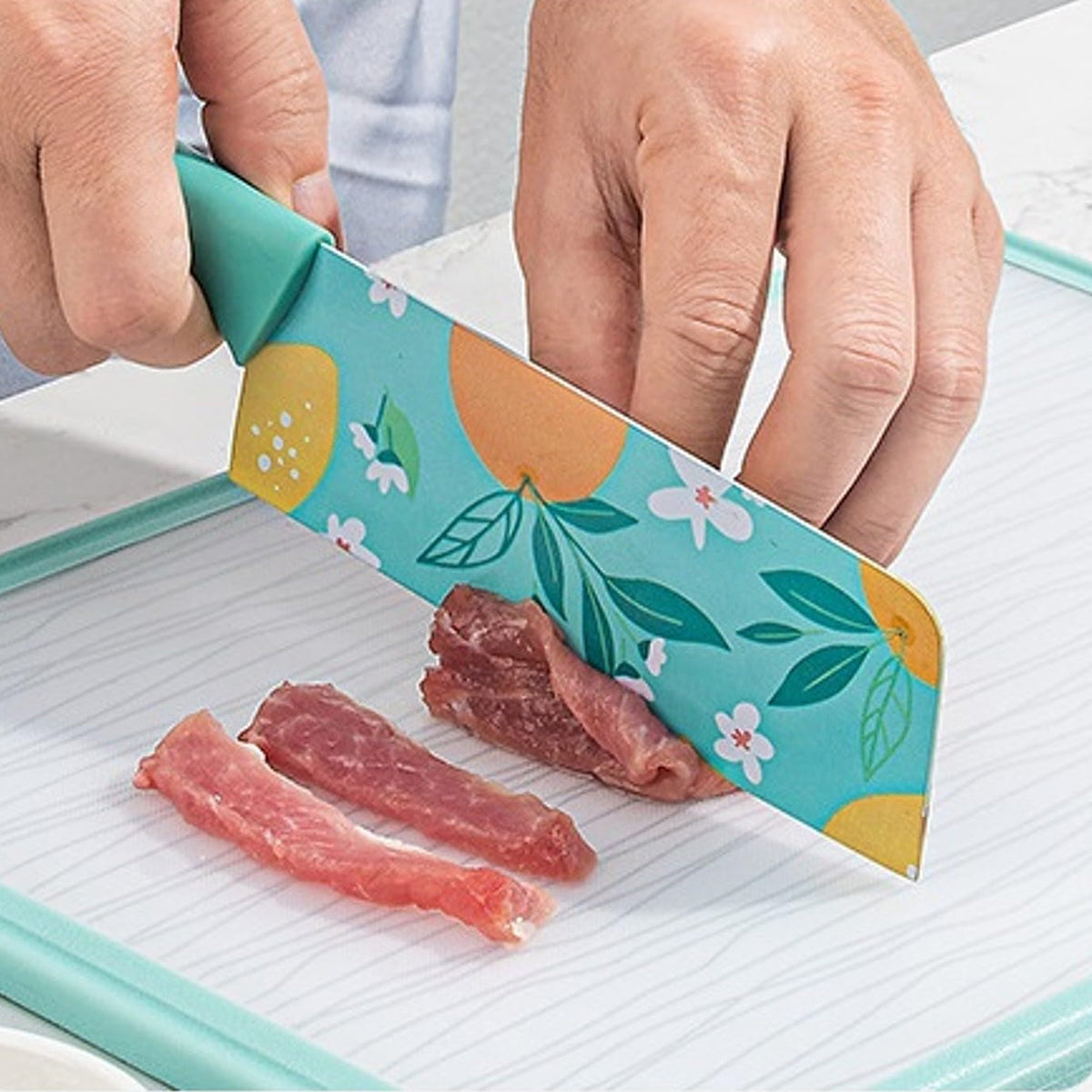AM5667 Stainless Steel Large Knife Color Printed , Chef's & Cleaver Kitchen Knife