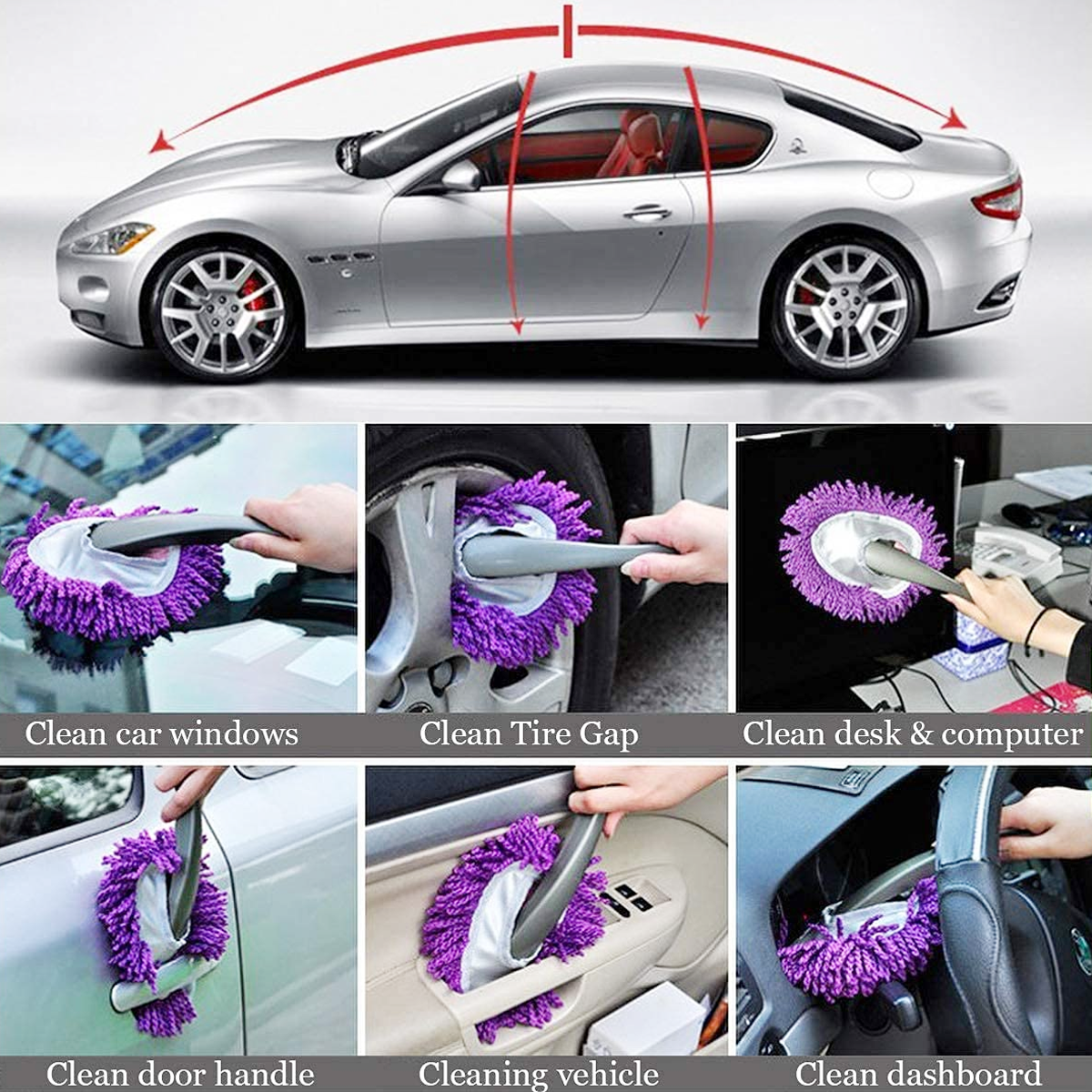 AM6355 Car Dash Duster Brush for Car Cleaning