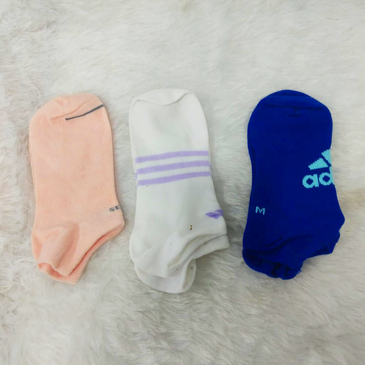 Di0359 Mixdesign Stylish Ankle Socks (Pack of 3 Pairs ) - Casual & Sports Wear