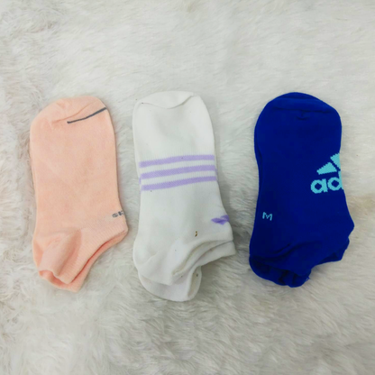 Di0359 Mixdesign Stylish Ankle Socks (Pack of 3 Pairs ) - Casual & Sports Wear