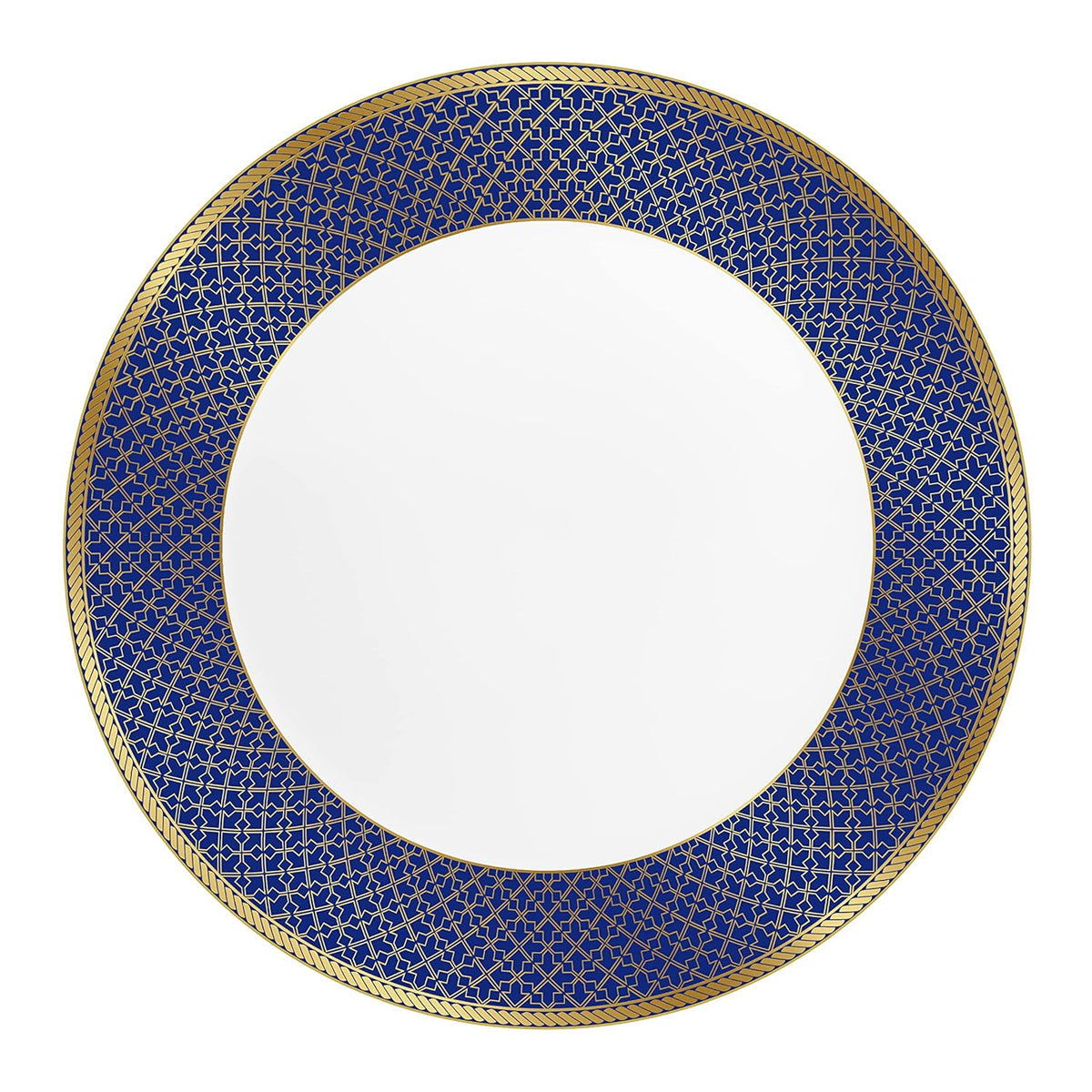 AM5752 Cello Opalware Solitaire Series Sapphire Dinner Set, 27 Units - Opal Glass Dinner Set for 1 | Crockery Set for Festive Ocassions, Parties | White Plate and Bowl Set