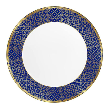 AM5752 Cello Opalware Solitaire Series Sapphire Dinner Set, 27 Units - Opal Glass Dinner Set for 1 | Crockery Set for Festive Ocassions, Parties | White Plate and Bowl Set