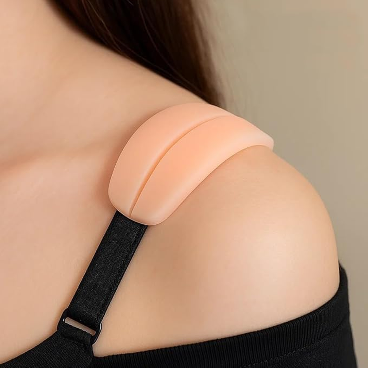AM6864 Silicone Bra Strap Comfort Pads – 1 Pair Non-Slip Shoulder Cushions