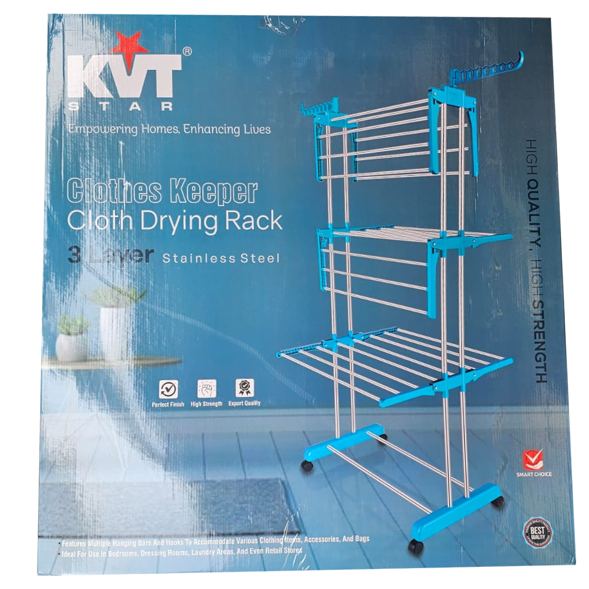 AM0781 KVT Cloth Drying Stand Stainless Steel