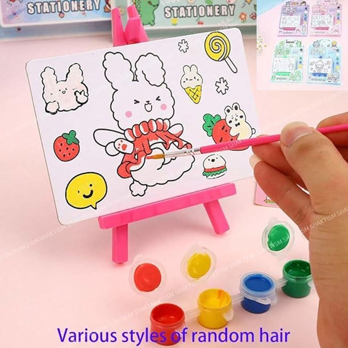 AM5546 Portable Canvas Painting Kit | GIft Set for Kid (Dino 1pc)