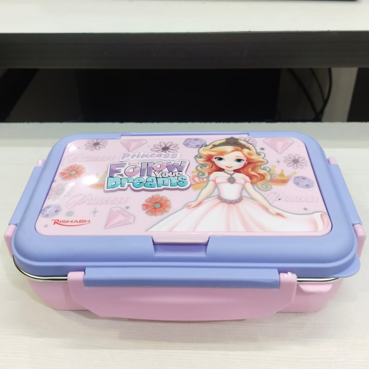 AM5662 Rishabh Steel Brunch 3 Delight Lunchbox for School and Office