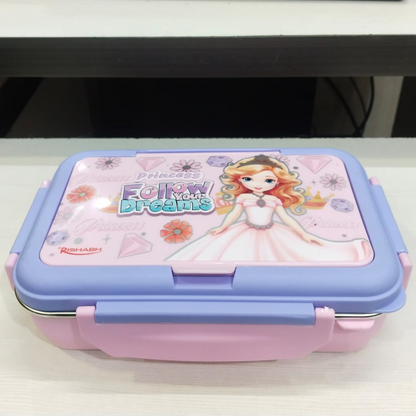 AM5662 Rishabh Steel Brunch 3 Delight Lunchbox for School and Office