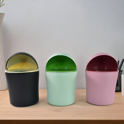 11680 Apex Mini Tabletop Dustbin (1 Pc / 1200 ML / Mix Color)