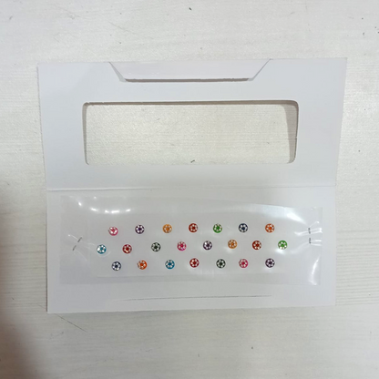 AM5635 Multi Design Stone Bindi Fancy Designer Bindi - Set of 1