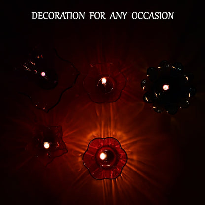 6320 Magical Reflection Diya Set with 6 Attractive Design Cup (Set Of 12 Pieces)