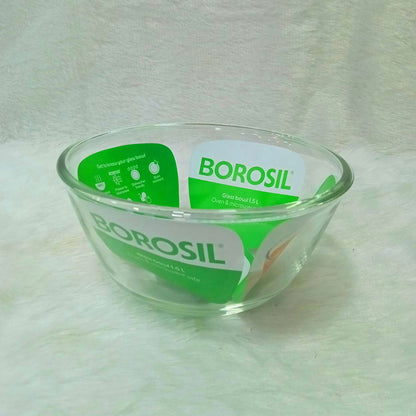 AM6207 Borosil Oven & Microwave Safe Glass Bowl - 1.5 Ltr