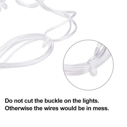 Di0064 12 Diyas Window Curtain LED Lights - 6x6 (Multicolour)