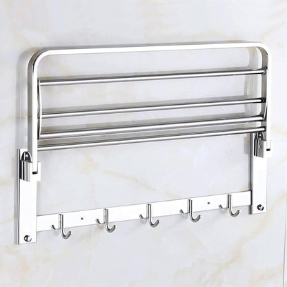 0314 Bathroom Accessories Stainless Steel Folding Towel Rack [24 inch]