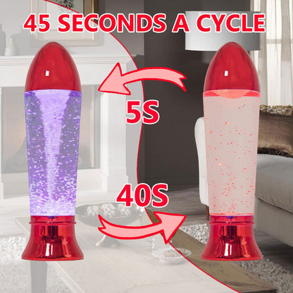 TM0018 LED Color Changing Tornado Lamp - Rose Gold Base