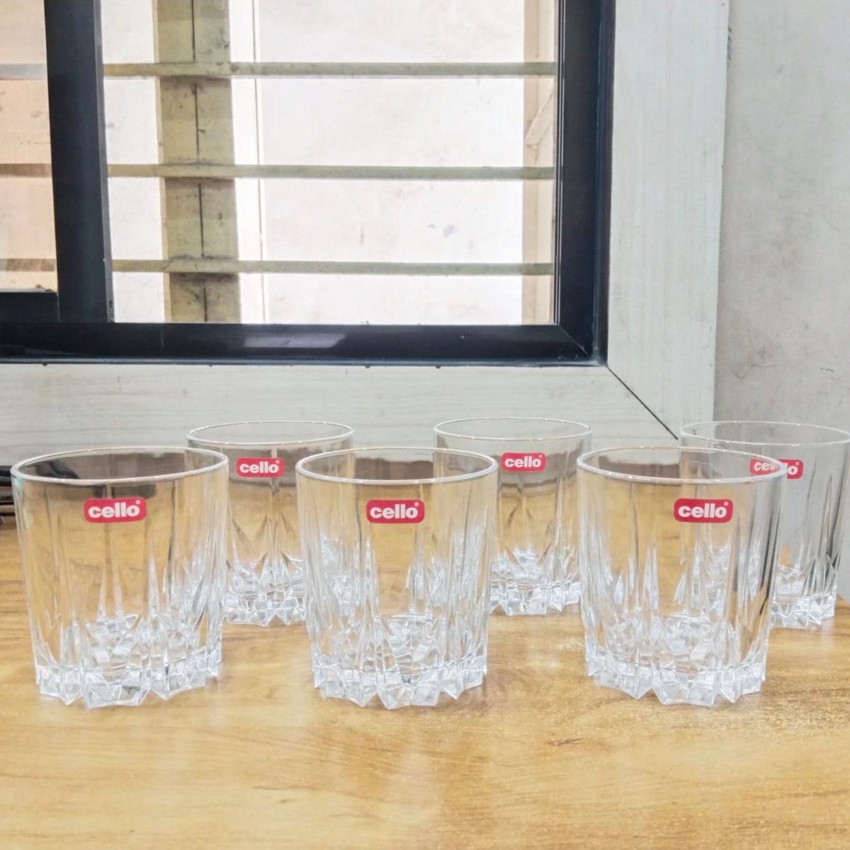 AM5690	Cello Estonia Glass Tumbler - 360ml - 6 pcs set