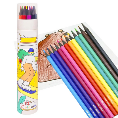 AM6317 12 Pcs Coloring Pencils Set - Color Pencil for Kids
