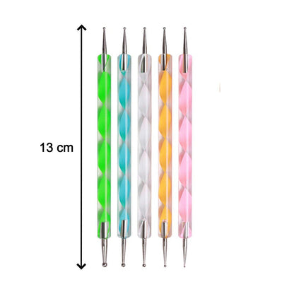 6020 Nail Art Point Pen and Set Used by Womens and Ladies for Their Fashion Purposes. DeoDap