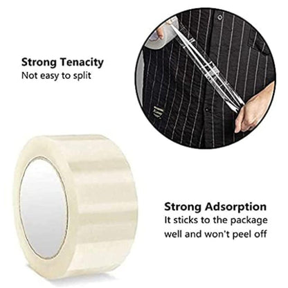 AM0293 (PACK OF 1)Clear Packing Tape (Transparent )  - 3inch - BOPP Industrial Packaging Tape