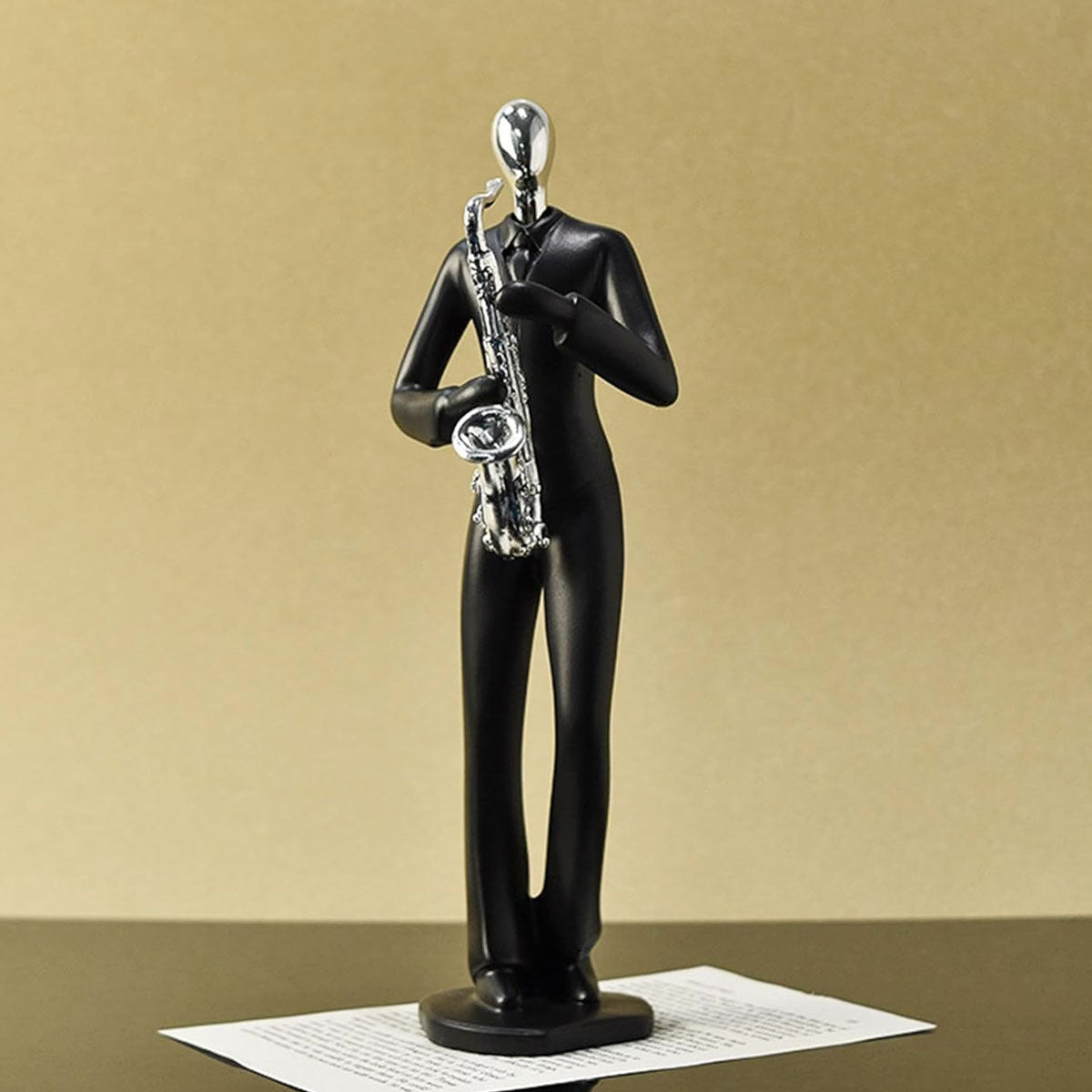 AM6134 Modern Saxophone Sculpture – Stylish Musician Figurine for Home & Office Décor