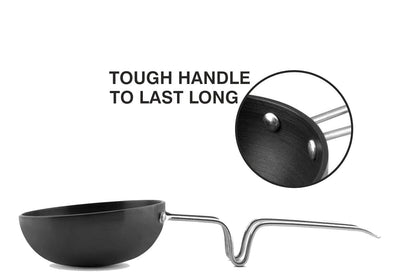 AM3581 SS Tadka Pan Gas StoveTop Compatible For Kitchen Size 10cm