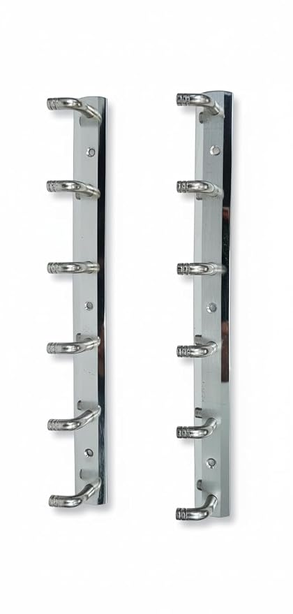 AM6853 Steel Wall Hanger 6 khunti clothing rail hanger
