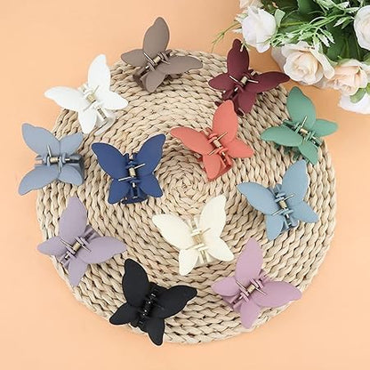 AM1226 Butterfly Hair Claw Hair Accessories Trendy 2 Pcs Clips Clutches For Women & Girls Hair Accessories For Set Pack Of 2 Multicolour