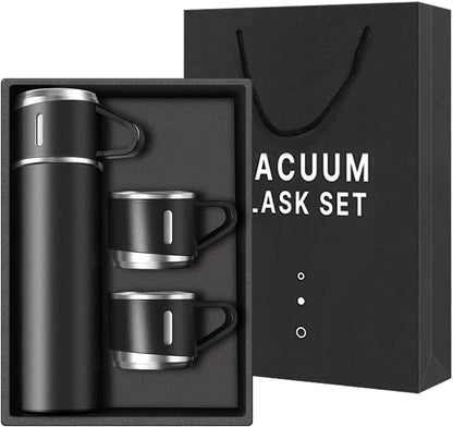 AM7230 Vacuum Flask Set - Insulated Water Bottle 3 Cups Gift Set