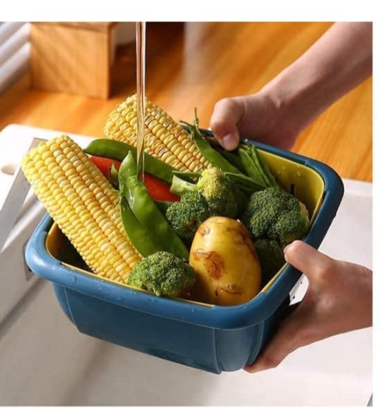 2355 Multi-Functional Square Large Refrigerator Storage Box 3 in 1
