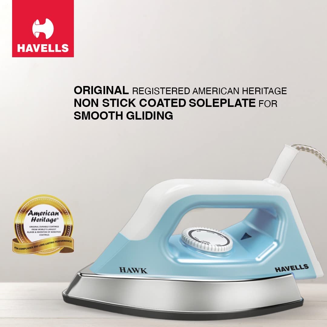 AM6800 Havells Hawk 1100 watt Heavy Weight Dry Iron