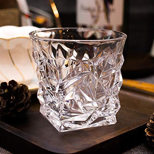 AM3750 Diamond Crystal Cut Whiskey Glasses Set of 6 Pcs