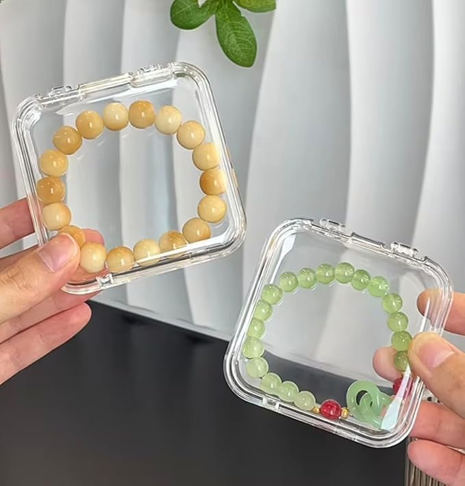 A06496 10-Piece Clear Acrylic Jewellery Organizer Box Set
