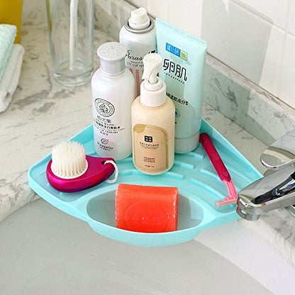 0861 Kitchen Sink Corner Rack with Suction