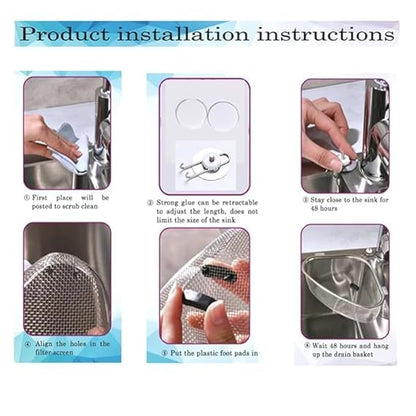 AM3409 SS Corner Sink Strainer Kitchen Triangle Waste Vegetable, Fruits