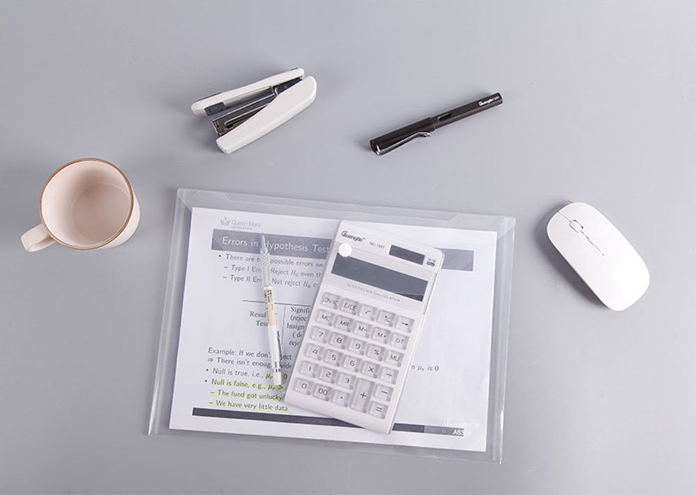 AM3528 Aerotix Document Button Bag Folder Transparent (1pcs) - (Code : 230P)