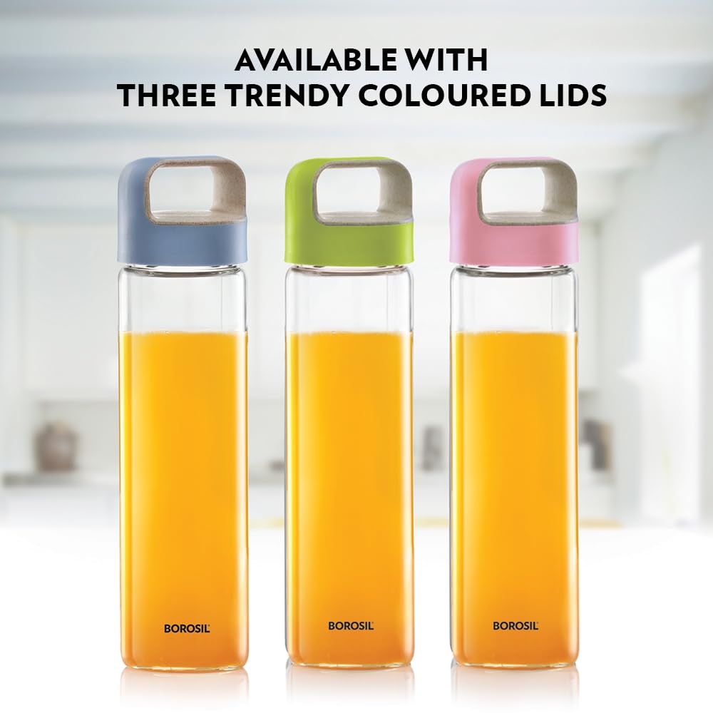 AM3679 Neo Borosilicate Glass Bottle 550ml With Blue Lid (BVUNEBU550)