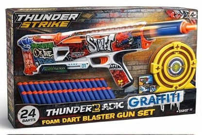 TM0232 Thunder Strike Graffiti Series Foam Dart Blaster Gun Set with 24 Darts