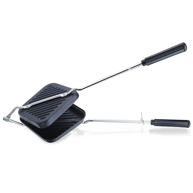 AM3583 Toster Black Grill Wire Handle Sandwich Maker