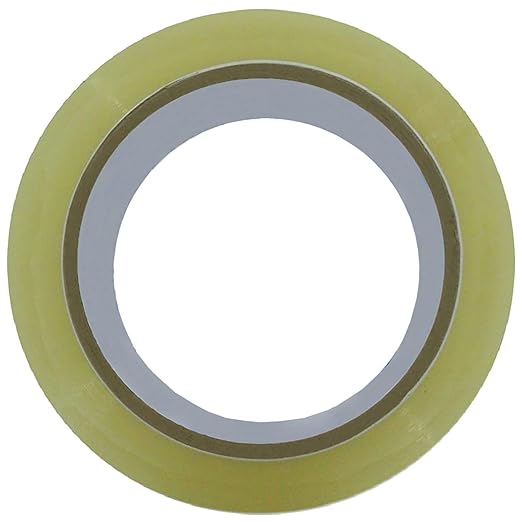 AM0292 (PACK OF 1) Clear Packing Tape 2 inch (Transparent ) - 48mm / 2" Width - BOPP Industrial Packaging Tape