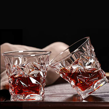 AM3750 Diamond Crystal Cut Whiskey Glasses Set of 6 Pcs