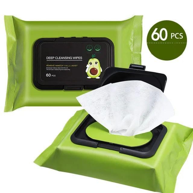 AM7434 Avocado Plant Extract Makeup Remover Wipes (60 series)