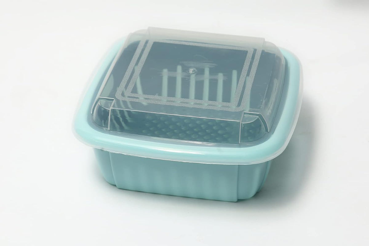 2355 Multi-Functional Square Large Refrigerator Storage Box 3 in 1