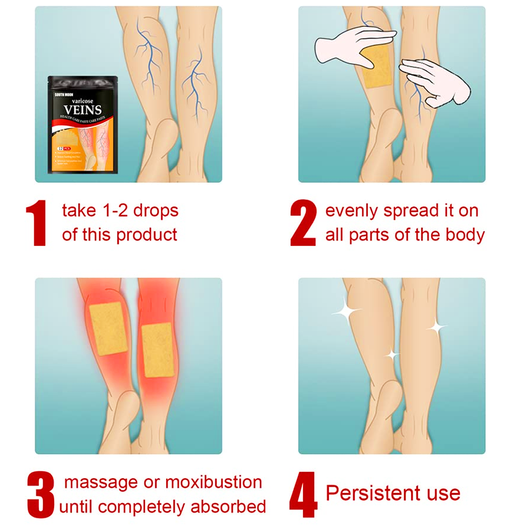 A06566 Varicose Vein Relief Patches (Pack of 12 pcs)