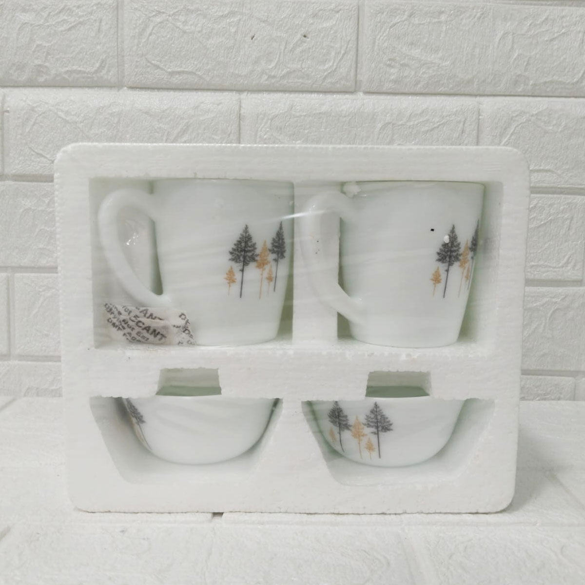 Di0231 Cello Breakfast Set 4-Piece Cup & Bowl Set