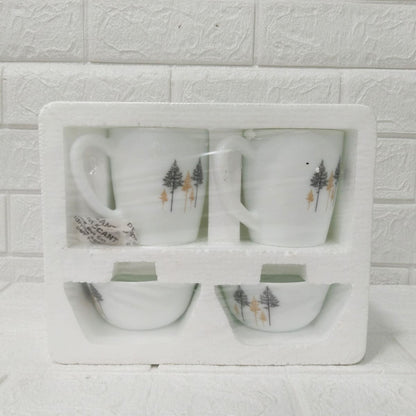 Di0231 Cello Breakfast Set 4-Piece Cup & Bowl Set