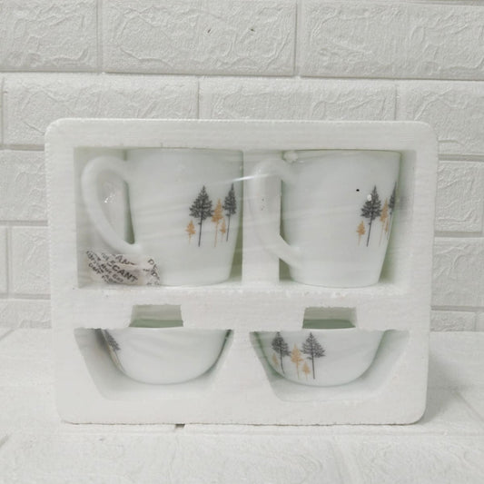 Di0231 Cello Breakfast Set 4-Piece Cup & Bowl Set